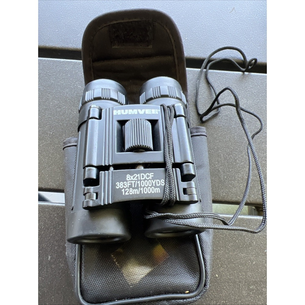Humvee Binoculars 8X21 DCF Compact Anti Reflective with Case included belt loop